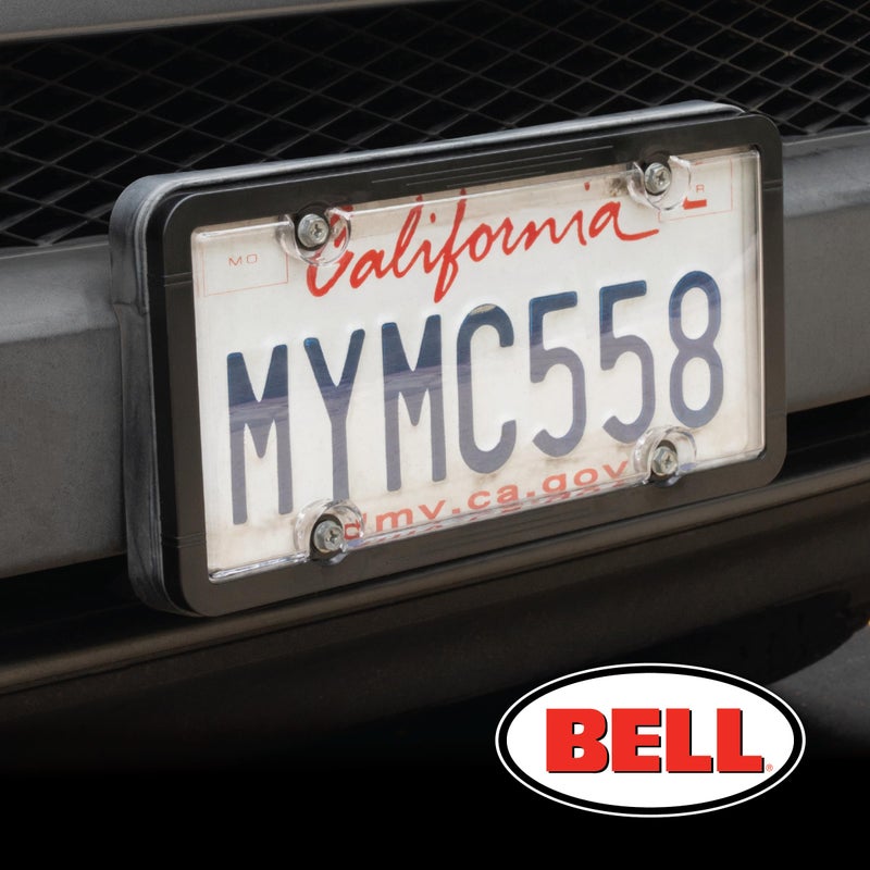 Bell Automotive 22-1-45601-8 Universal License Plate Frame with Clear Cover, Black, 12 x 6 inches - Image 5